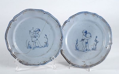 Plates with angels 20th century