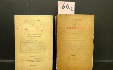 Pointe sèche originale d'Auguste Rodin.- GEFFROY (Gustave). La Vie artistique. Première série. Pointe sèche d'Eugène...