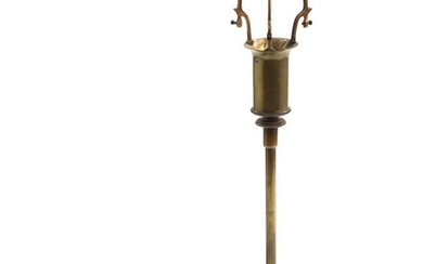 SOLD. Poul Henningsen: "PH 4/3". A brass table lamp with thick switchhouse. Manufactured by Louis Poulsen. H. 55 cm. – Bruun Rasmussen Auctioneers of Fine Art