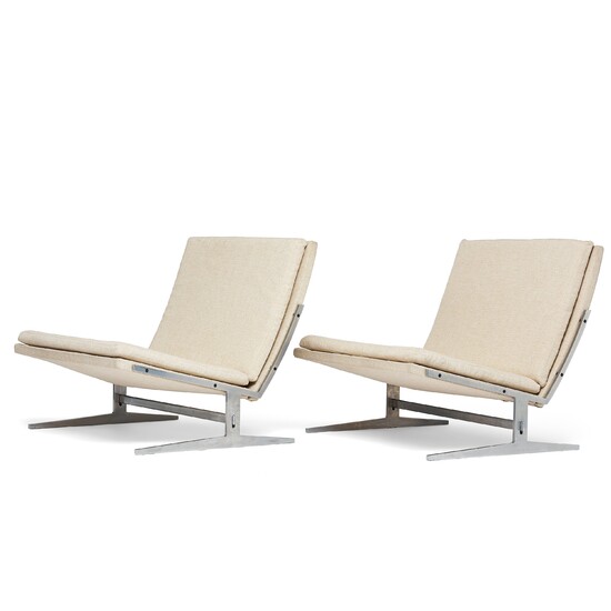 Preben Fabricius & Jørgen Kastholm, a pair of easy chairs "Bo 561", Bo-Ex Denmark, 1960's