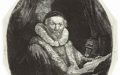 REMBRANDT VAN RIJN, Jan Uytenbogaert, Preacher of the Remonstrants.