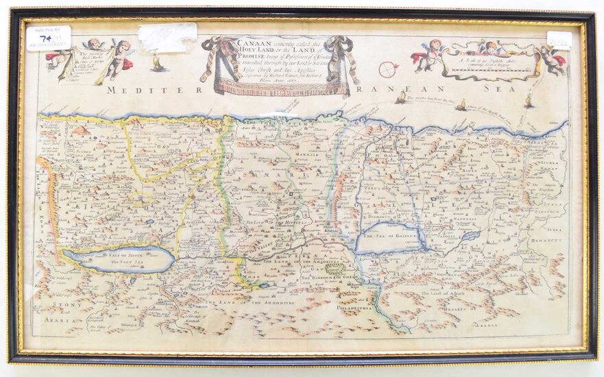 RICHARD BLOME, Map of the Holy land 1687
