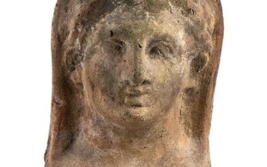 RITRATTO VOTIVO IN TERRACOTTA IV - III secolo a.C. alt....