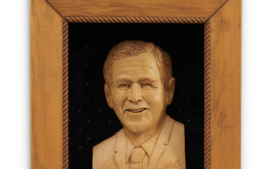 Relief Portrait of George W. Bush, Carolyn Campbell (b. 1947),...