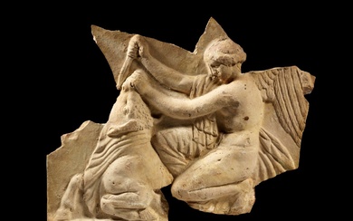 Relief de campanaire avec Nike. Fin du 1er siècle avant J.-C. à la 1ère moitié...