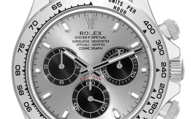 Rolex Daytona White Gold Silver Dial Mens Watch 116509 Unworn