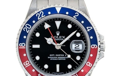 Rolex GMT-Master II 16710 - GMT Master II Automatic Black Dial Stainless Steel Men's Watch