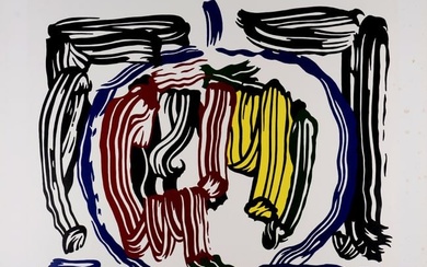 Roy Lichtenstein - Brushstroke Still Life With Apple, 1983