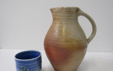 STUDIO POTTERY, salt glazed jug by Nic Collins from Powdermi...