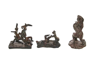 Set of 3 Erotic Bronzes