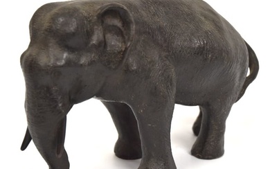 Signed Asian Bronze Elephant