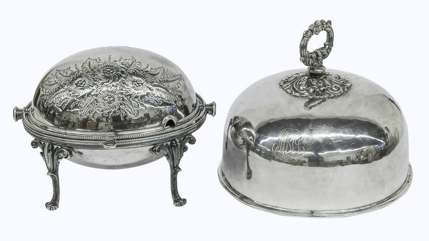 Silver Plated Dome Top Vegetable Server Plus