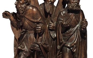 Sold Without Reserve, GERMAN OR NETHERLANDISH, CIRCA 1500 | SAINTS JAMES, ANDREW, AND PETER