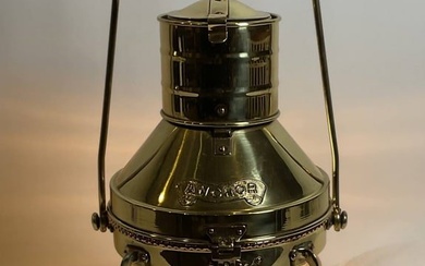 Solid Brass Ships Anchor Lantern