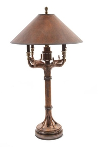 Three Western Style Table Lamps