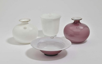 Three vases and bowl Venini & C., 1991 - 1995