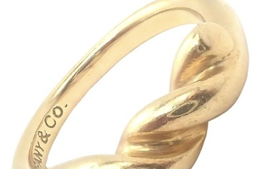 Tiffany & Co 18k Yellow Gold Knot Ring Sz 6