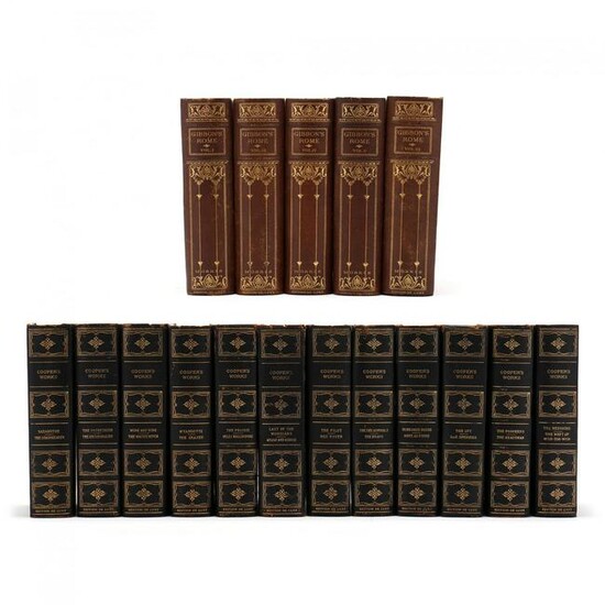 Two Partial Edition DeLuxe Letherbound Book Sets