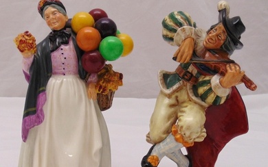 Two Royal Doulton figurines to include The Fiddler HN 2171 a...