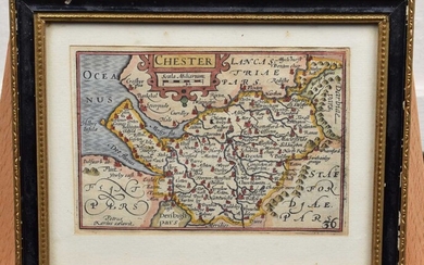Two early maps of Cheshire (2).