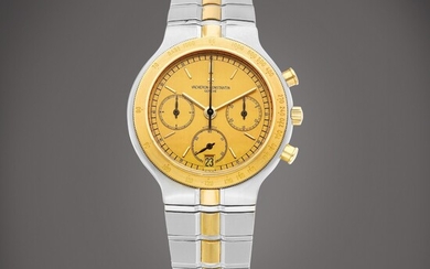 Vacheron Constantin Phidias, Reference 49001 | A yellow gold and stainless steel chronograph bracelet watch with date, Circa 1992 | 江詩丹頓 | Phidias 型號49001 | 黃金及精鋼計時鏈帶腕錶，備日期顯示，約1992年製