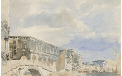 Venedig, Motiv am Canale Grande mit Ponte della Paglia.