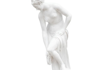 “Venus”. A large white-painted garden sculpture. Artificial stone. Made by Papina. Mid...