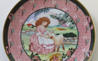 Villeroy & Boch, Mary Had A Little Lamb, German Plate, Heinrich, Ltd Ed. 1980s