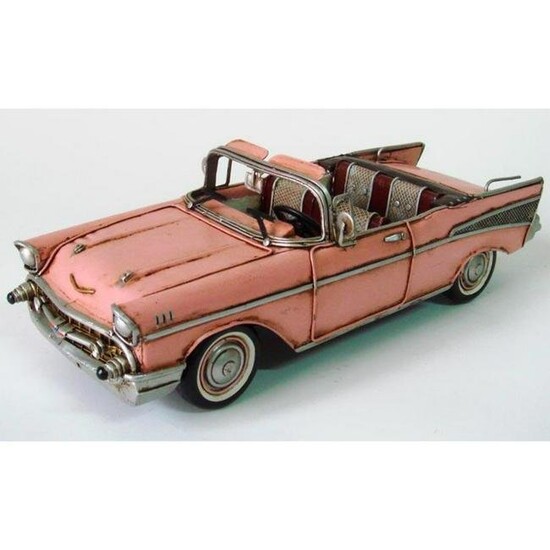 Vintage 1957 Pink Bel Air Nomad Model Car