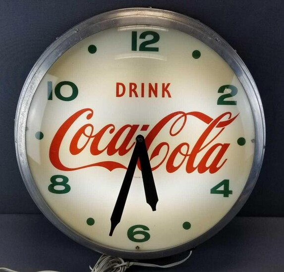 Vintage Coca-Cola Light Up Wall Clock