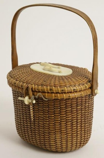 Vintage Nantucket Friendship Basket, circa 1950s