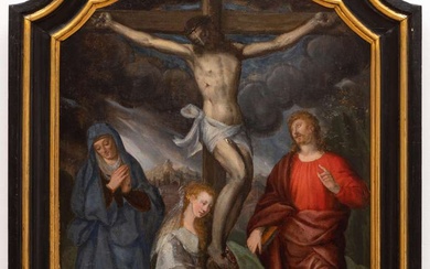Vlaamse School (circa 1600), Christus aan het kruis