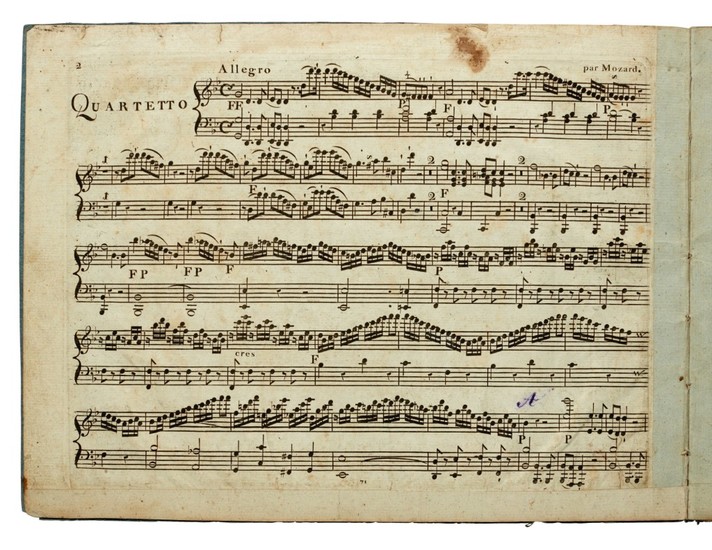 W. A. Mozart. Contemporary edition of the Piano Quartet in G minor, K.478, 1786