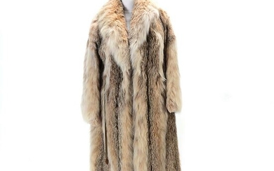 Womens Chanel Tawny Mink Fur Long Coat.