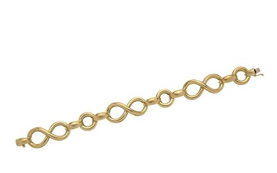 Yellow gold link bracelet, UNOAERRE