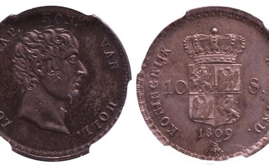 10 Stuiver Lodewijk Napoleon 1809. FDC (PGCS MS63).