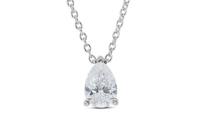 Necklace - 18 kt. White gold - 1.00 tw. Diamond (Natural)