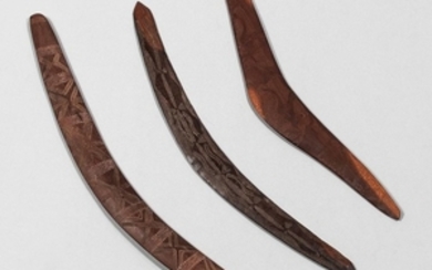 Three Australian Aborigine Boomerangs