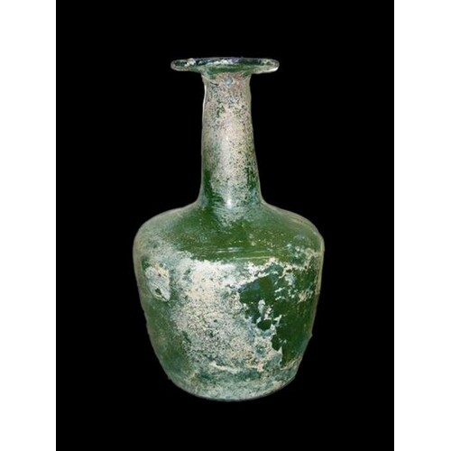 10th Century Rare Large Islamic Glass Bottle Vase 26CM TAL...