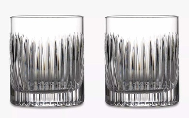 12 WATERFORD CRYSTAL ARAS 12 OZ. OLD FASHION WHISKEY TUMBLERS An Outstanding Set of 12 Waterford