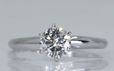 14 kt. White gold - Ring - 0.67 ct Diamond - No Reserve Price