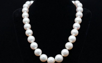 14mm-16.5mm South Sea Pearl 18" Necklace W/18K Clasp