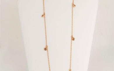 18 kt. Pink gold - Necklace - 0.36 ct Diamond