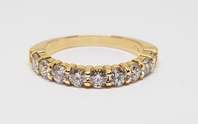 18 kt. Yellow gold - Ring - 1.08 ct Diamond