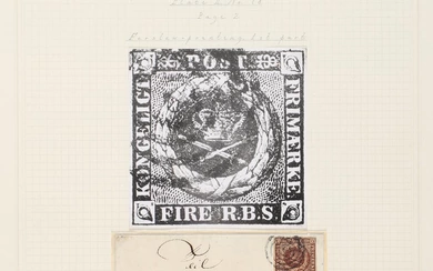 1851. 4 RBS Ferslew. Plate II, no. 78. Beautiful cover with mute...