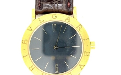 18k BVLGARI Leather Watch