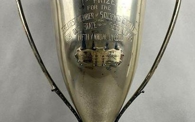 1918 The Palmer School of Chiropractic Fifth Annual Lyceum 1st Prize Trophy