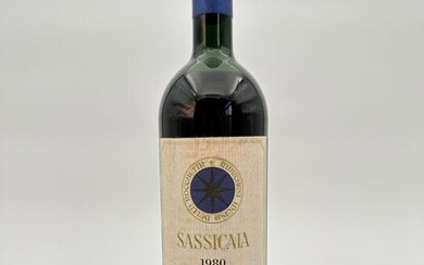 1980 Tenuta San Guido, Sassicaia - Super Tuscans Riserva - 1 Bottle (0.75L)