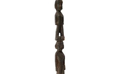 19th Century Ifugao Tribal Standing Double Figural