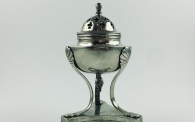 19th century Hispano-American silver incensory